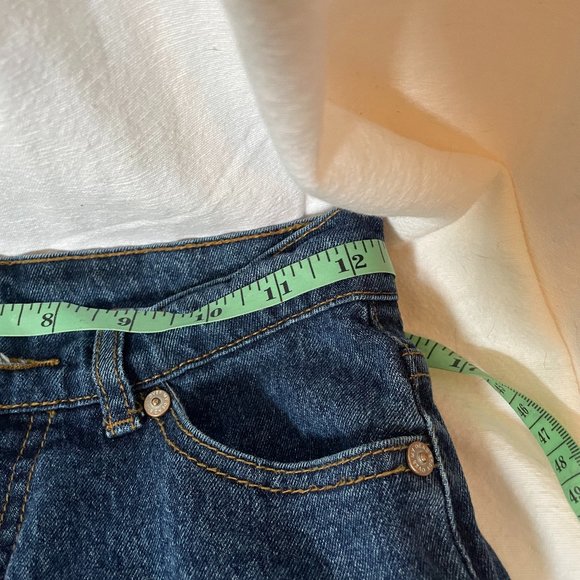 High-Rise Dark Blue Cheap Monday Donna Jeans 25 x 32 - Picture 6 of 8